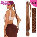 Long Diy Braided Ponytail Extension With Hair Tie