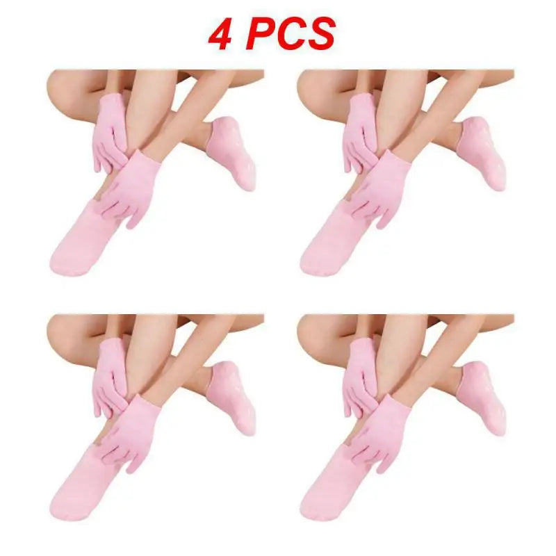Reusable Spa Gel Socks Moisturizing Whitening Exfoliating