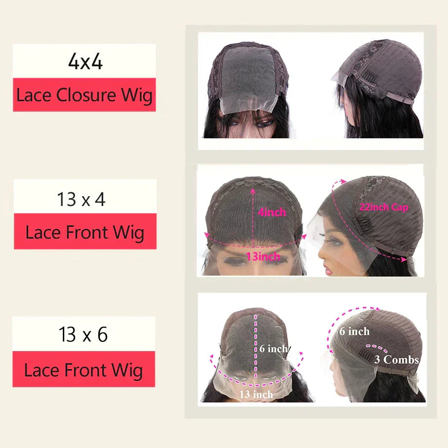 Hd 13X6 Lace Front Human Hair Wigs