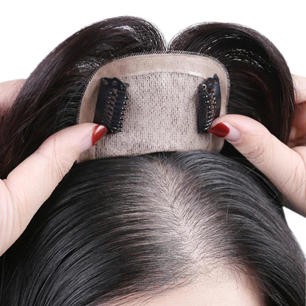 Synthetic Hair Fake Fringe Clip In Bang Cover