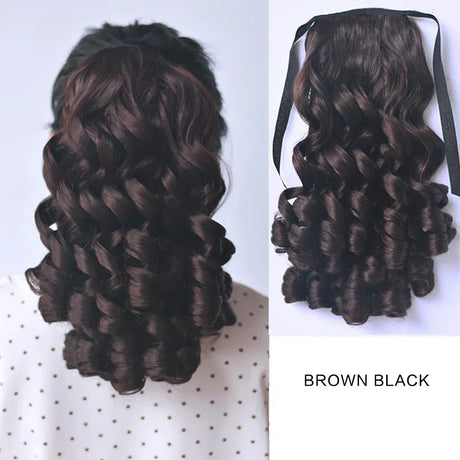 As Synthetic Retro Ponytail With Comb Europen Princess