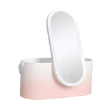 Makeup Organizer Box With Led Light Mirror Portable
