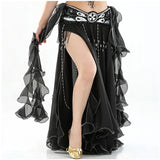 New Belly Dancing Skirt Woman Chiffon Split Sexy