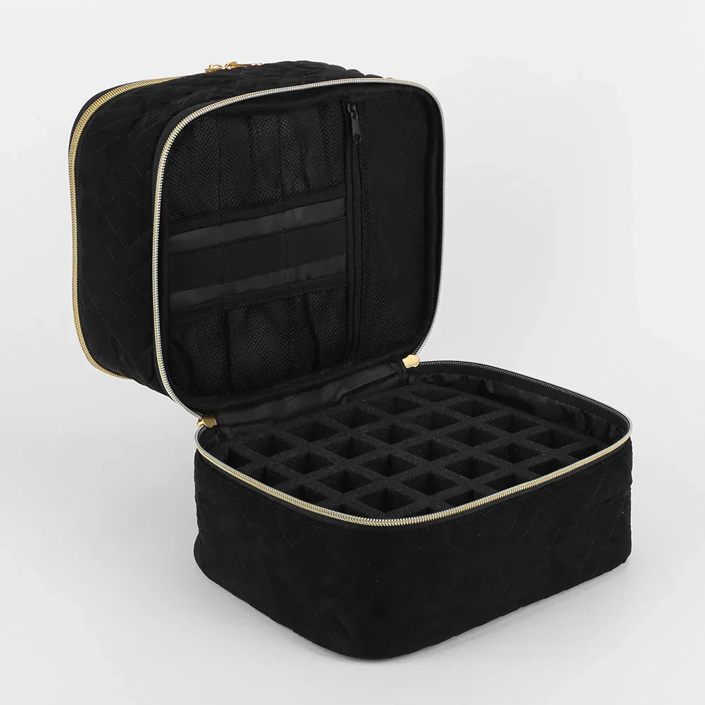 Nailpolish Organizer Bag Removable Nail Box Storage With