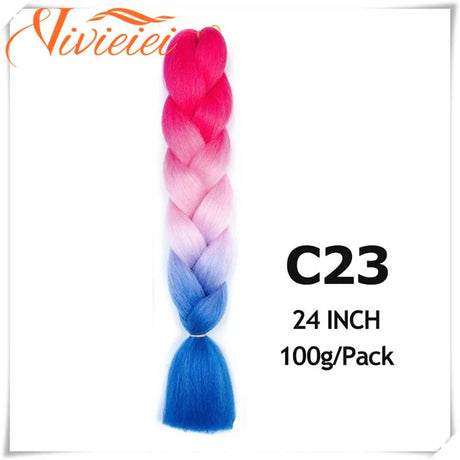 Pink Ombre Jumbo Braids Hair Extensions