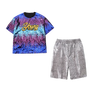 Kids Hip Hop Clothing Sequined T Shirt Loose