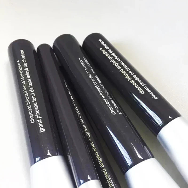 Deluxe Charcoal Antibacterial Makeup Brushes -