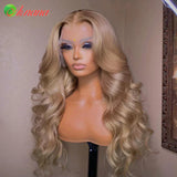 Light Ash Blonde Colored Glueless Wear Go 13X4