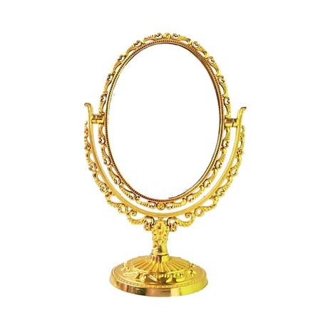 Tabletop Makeup Mirror Elegant Decorative Degree Rotation Desktop