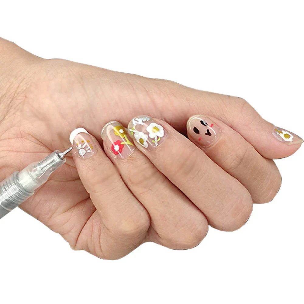 Nail Art Graffiti Pen Set Waterproof Drawing
