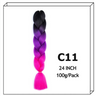 Synthetic Long Jumbo Ombre Braiding Hair For Women