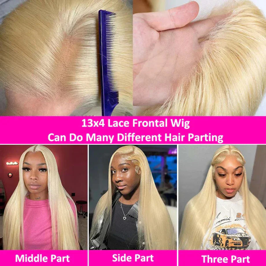Hd Transparent Blonde Lace Frontal Human Hair