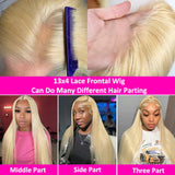 Hd Transparent Blonde Lace Frontal Human Hair