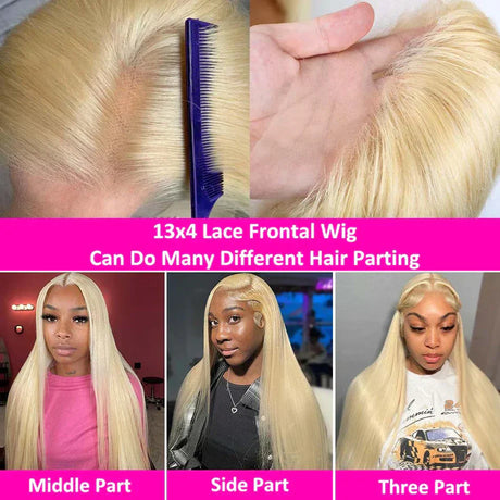Hd Transparent Blonde Lace Frontal Human Hair