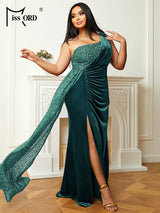 Missord Wine Sequin Evening Dresses Women Elegant One