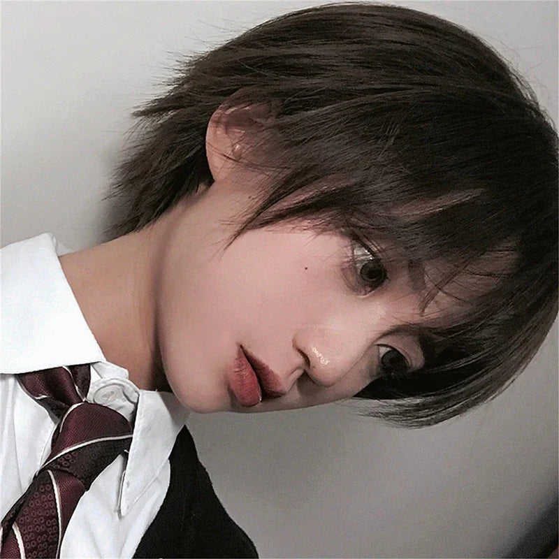Manwei Fashion Men Short Wig Light Yellow Blonde