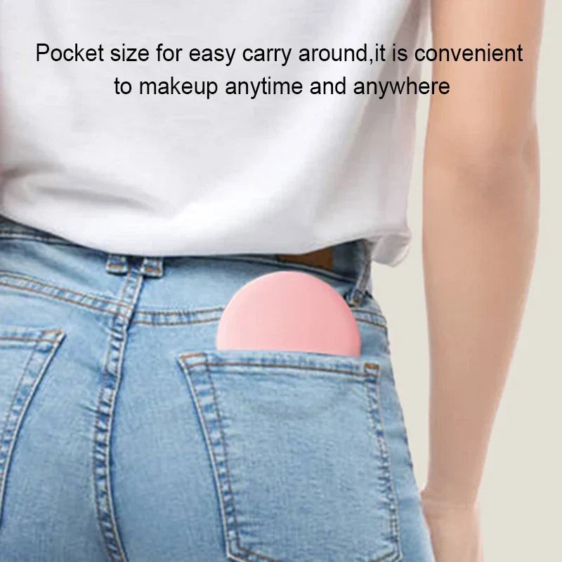 Mini Portable Folding Travel Pocket Makeup Mirror With