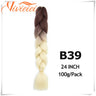 Pink Ombre Jumbo Braids Hair Extensions