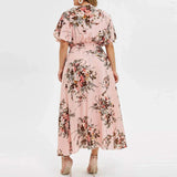 Summer New Sexy V-Neck Women' Beach Dress Loose