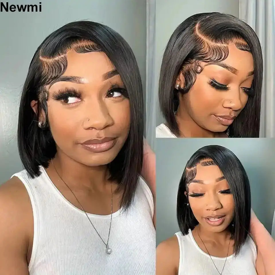 Glueless Wig Human Hair Ready To Wear Short