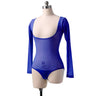 Long Sleeve Bodycon Gauze Top Sheer Pure Mesh