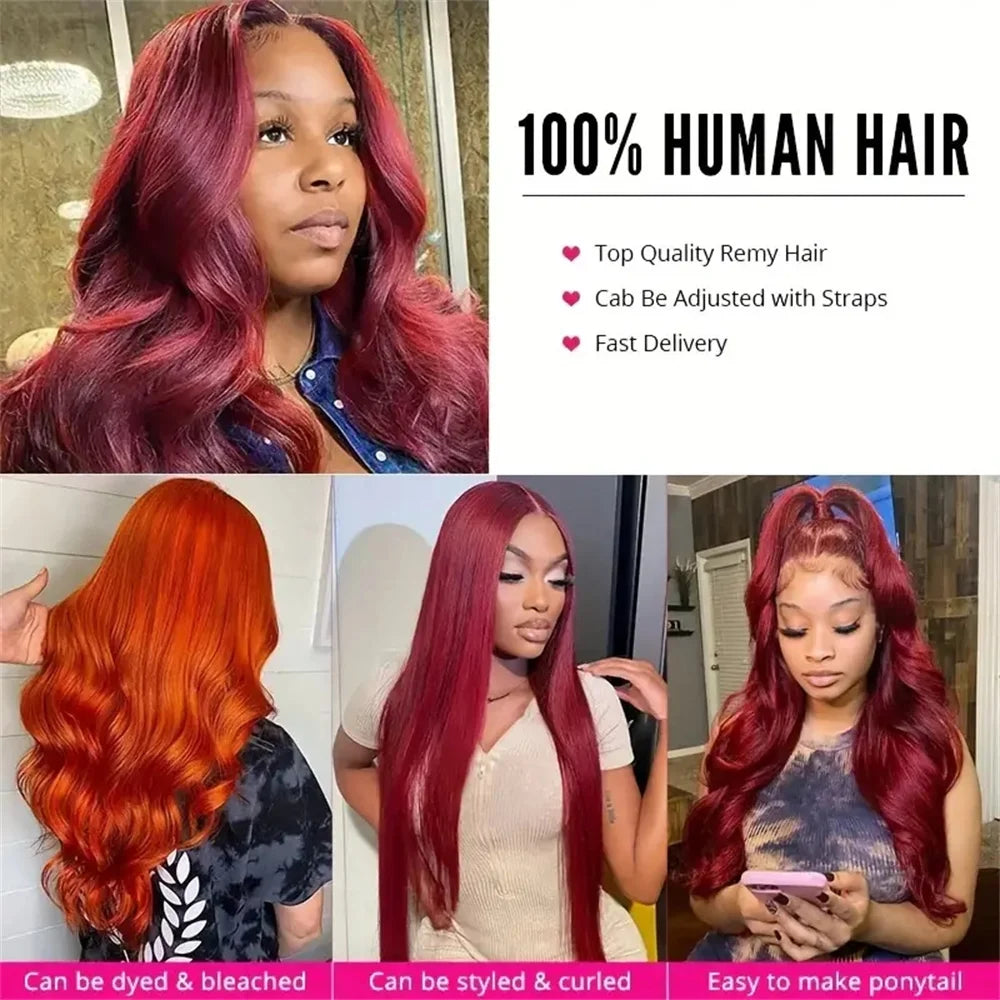 Straight Hd Transparent Lace Front Wigs J