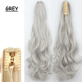 Synthetic Claw Clip On Ponytail Hair Extensions Long