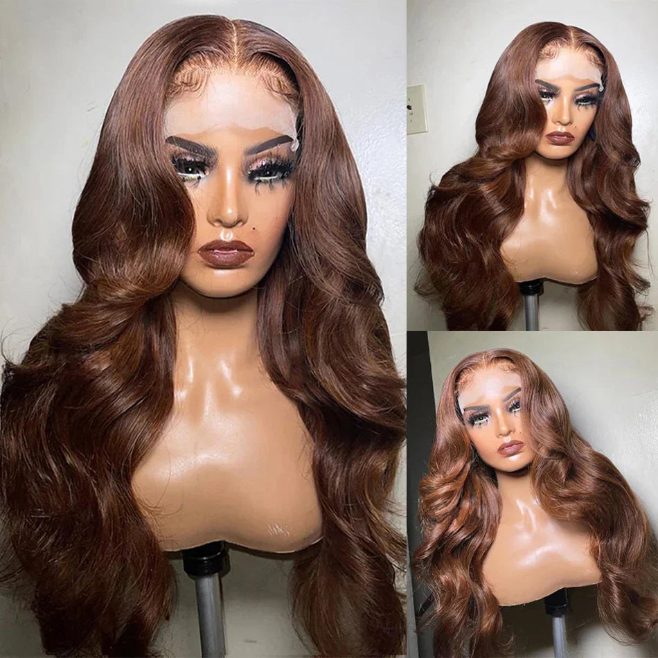 Hd Chocolate Brown X Body Wave Lace Front