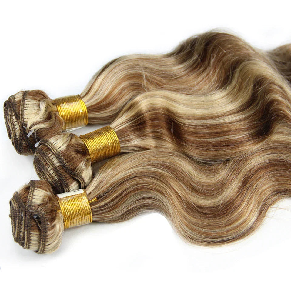 Piano Color Highlight Bundles And Closure Remy