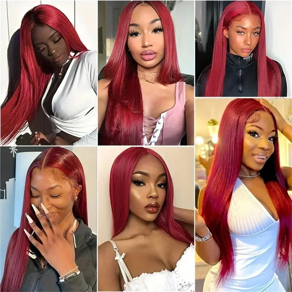 Straight Hd Transparent Lace Front Wigs J