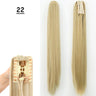 Synthetic Claw Clip On Ponytail Hair Extensions Long