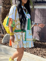 Lw Dress Print A Line Loose Dress Summer