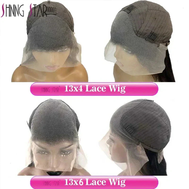 Hd Lace Frontal Human Hair Wigs Red
