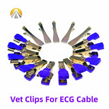 Multi-Function Veterinary Ecg Clip Ekg Clamp Electrodes For