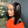 Straight Lace Frontal Bob Wig Pre Plucked
