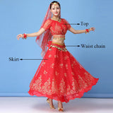 New Bollywood Costume Set Belly Dance Performance Clothes