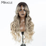 Miracle Synthetic Lace Front Wigs For Women Long