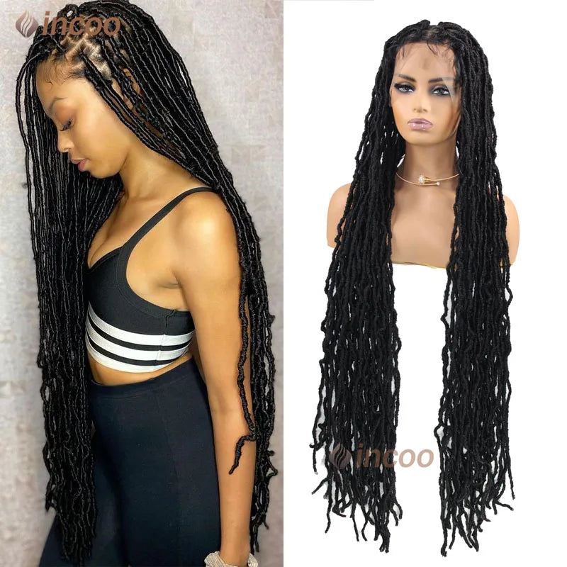 Full Lace Front Braided Wigs Butterfly Locs Crochet