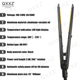 Hair Straightener Professional Iron Steam Curler