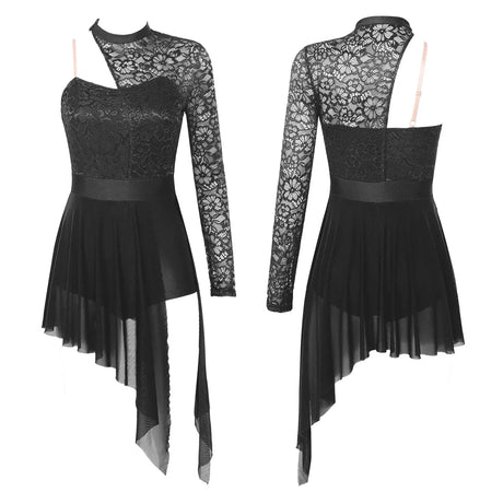 Womens Lyrical Modern Contemporary Ballet Dance Skirt Dress