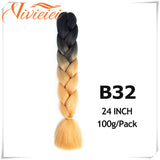 Pink Ombre Jumbo Braids Hair Extensions
