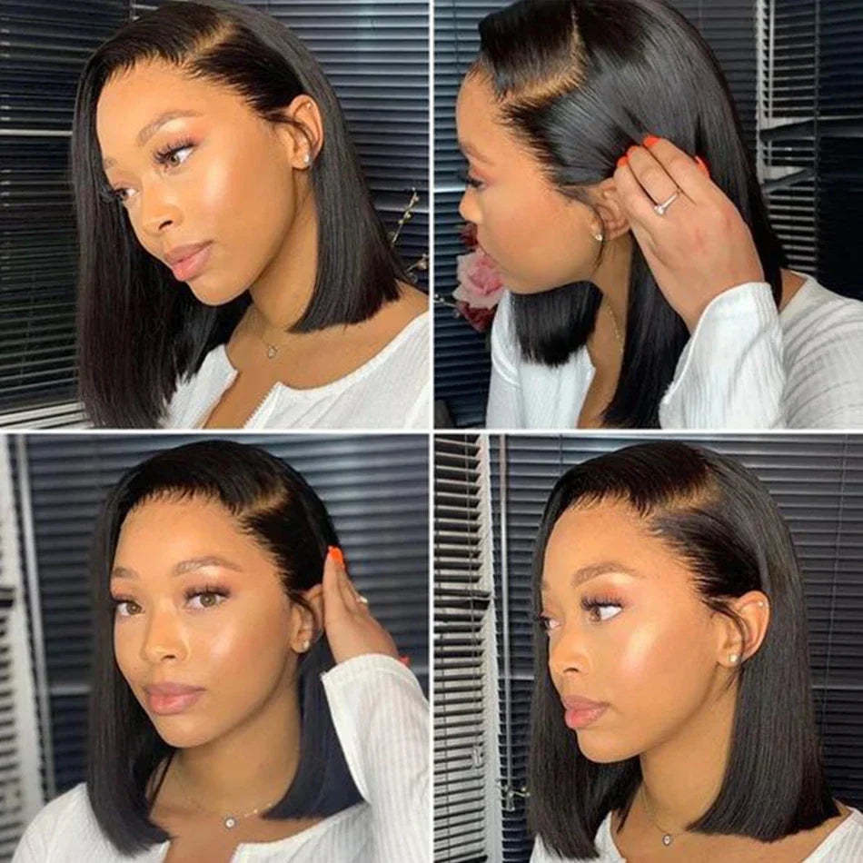 Bob Wig Brazilian Hair Lace Front Human Hair