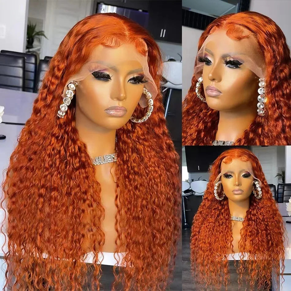 Le Mythe Orange Ginger 13X6 Hd Transparent Deep