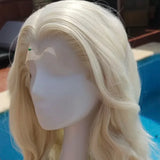 Synthetic Hair Blonde Body Wavy Soft Natural Hairline