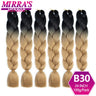 Jumbo Ombre Braids - Black, Brown, Blue, Pink