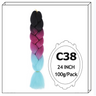 Synthetic Long Jumbo Ombre Braiding Hair For Women
