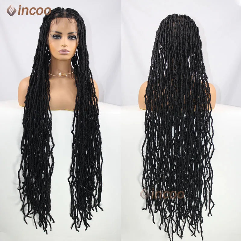 Full Lace Front Braided Wigs Butterfly Locs Crochet