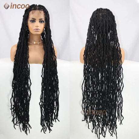 Full Lace Front Braided Wigs Butterfly Locs Crochet