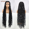Full Lace Front Braided Wigs Butterfly Locs Crochet