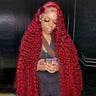 Deep Wave J Burgundy Lace Front Wig X